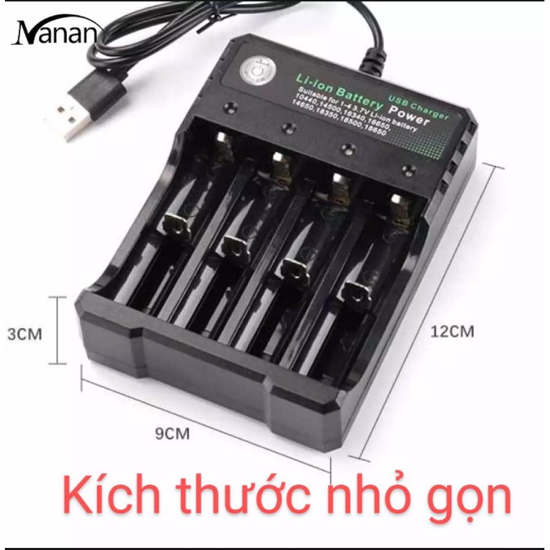 Bộ sạc thông minh/ sạc pin đa năng tự ngắt/ sạc pin 18650