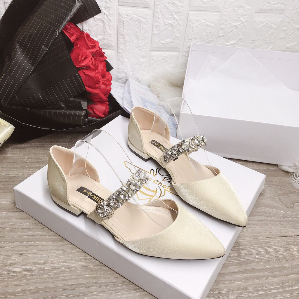 Giày búp bê quai  kết đá chất đẹp siêu êm chân | BigBuy360 - bigbuy360.vn