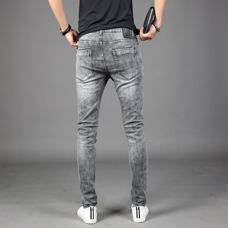 Quần jean nam chất bò màu XÁM VNXK vải co giãn không phai màu | BigBuy360 - bigbuy360.vn