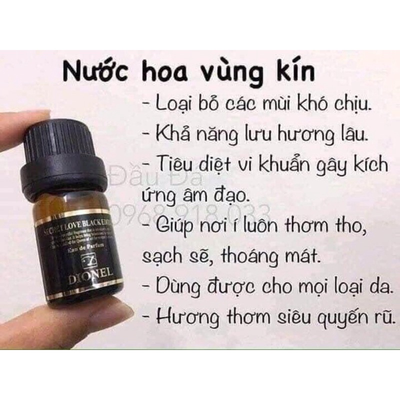 [Mã SRBACK010912 hoàn 20K xu đơn 50K] NƯỚC HOA BÍM DIONEL SECRET LOVE 5ml | BigBuy360 - bigbuy360.vn