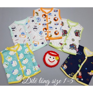 Áo dile lót nỉ 3-13kg