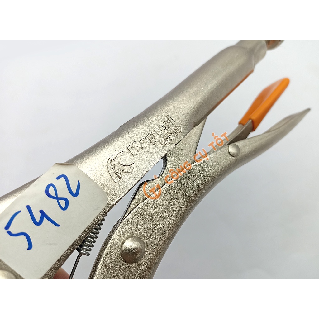 Kìm chết mỏ dẹt 10inch 250mm Kapusi K-8273