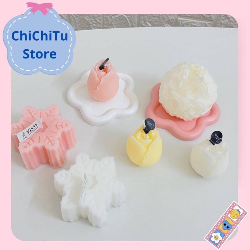 Nến sáp thơm tự nhiên sáp đậu nành Vissy mini nhỏ nhỏ đáng yêu