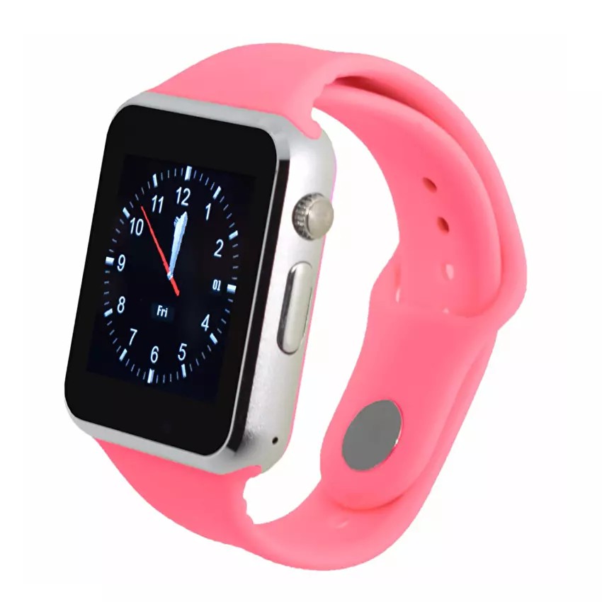 Đồng hồ Smart Watch A1 lắp sim điện thoại Hồng Mới nhất kèm thẻ nhớ 8GB
