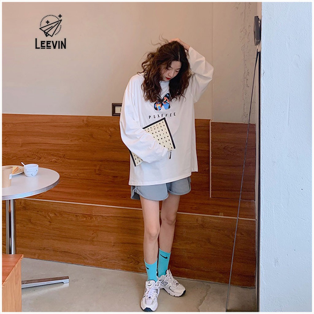 [GIÁ XẢ KHO] Áo Thun Nam Nữ POXFFEE Unisex Nhiều màu - Áo thun nữ dài tay Form rộng Ulzzang Leevin Store