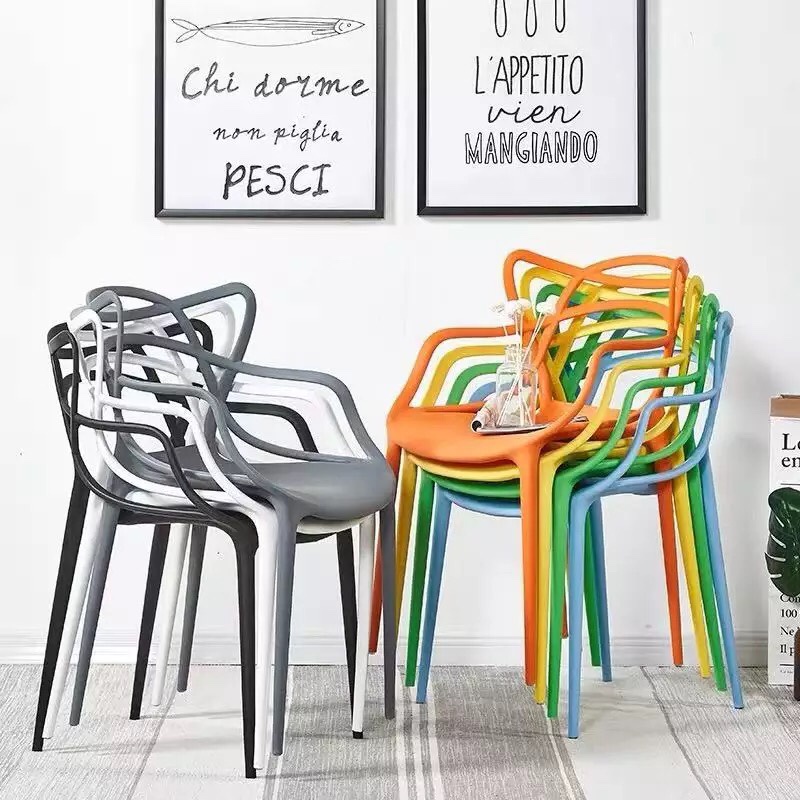 Ghế nhựa cafe, văn phòng, bàn ăn, đúc nguyên khối giá tốt S3008