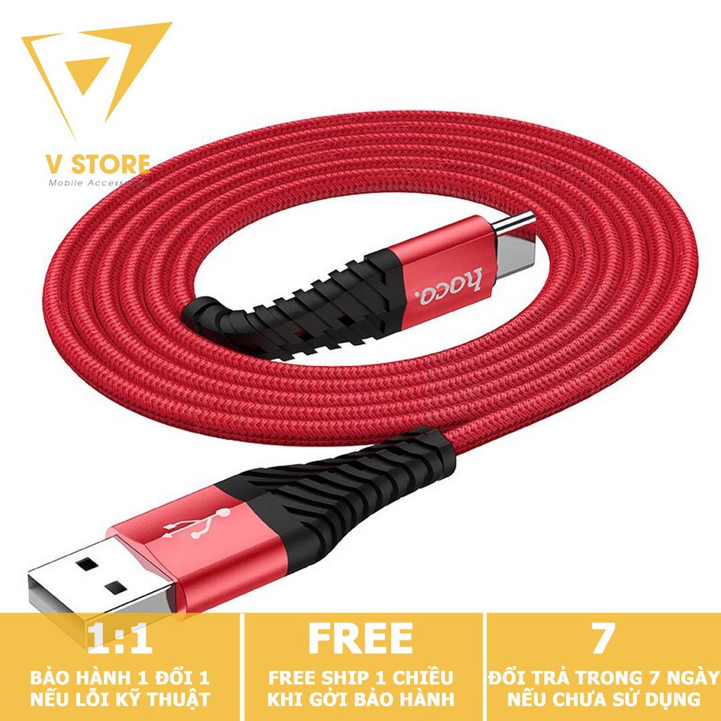 CÁP SẠC NHANH DÂY DÙ TYPE-C 3.0A HOCO X38 - DÀI 1.0M