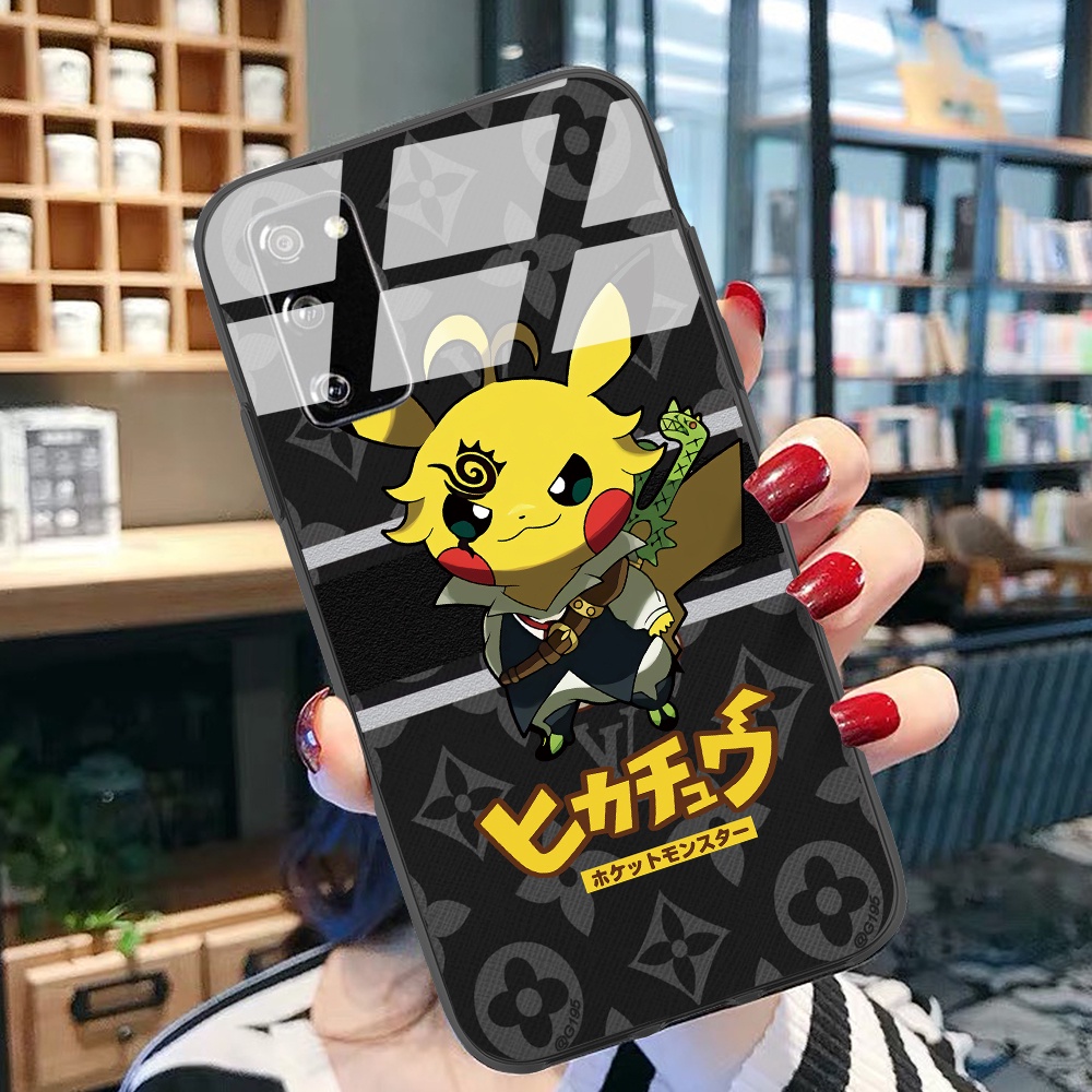 Ốp Điện Thoại Kính Cường Lực Hình Pokemon Pikachu Cho Xiaomi Poco X3 Pro Xiaomi Poco M3 Xiaomi 11 Redmi 9t Redmi Note 10 Pro Xiaomi Poco F3 Redmi