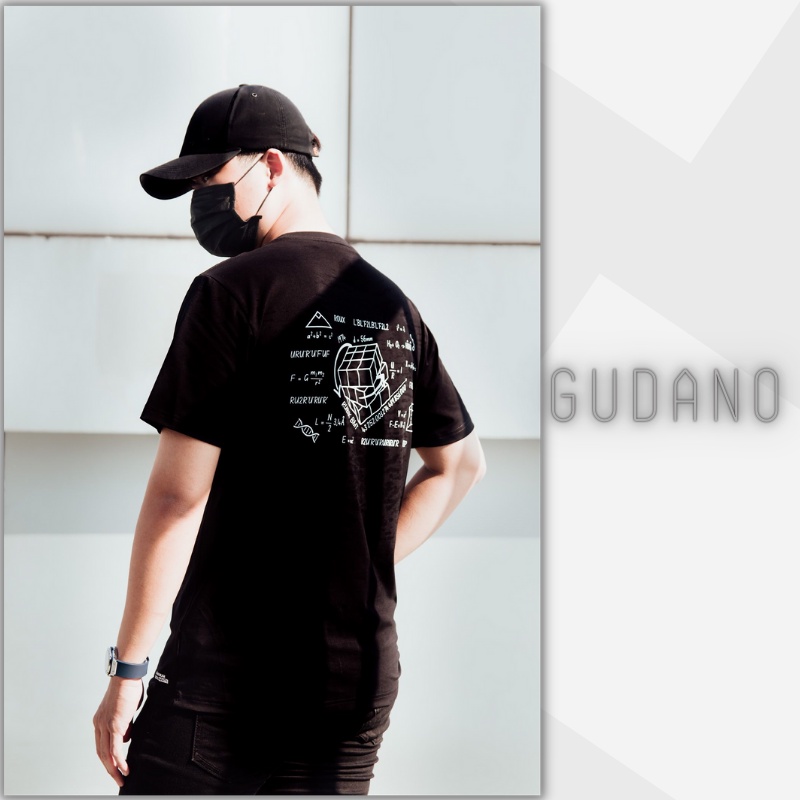 Áo Thun RUBIK Tay Ngắn Form Rộng In Hình "Chỉ Cần Áp Dụng Công Thức Là Ra" CM03 | GUDANO
