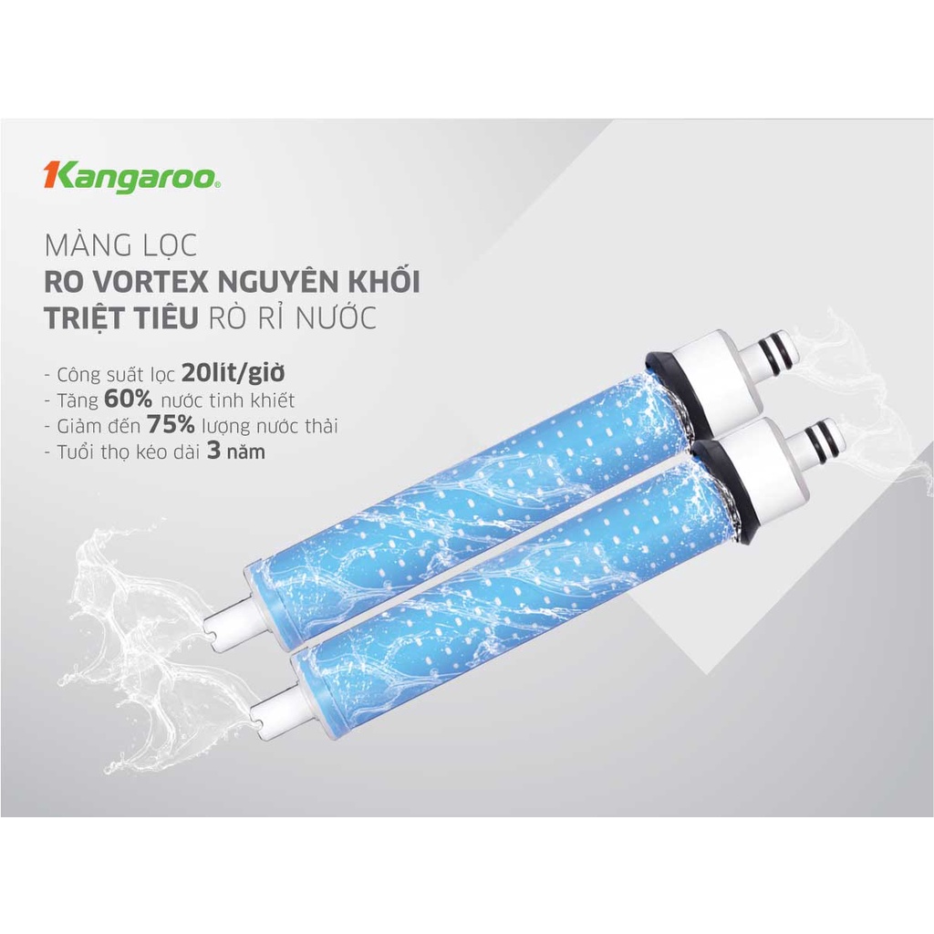 [MIỄN PHÍ LẮP ĐẶT] Máy lọc nước Slim hydrogen nóng lạnh Kangaroo KG10A7S