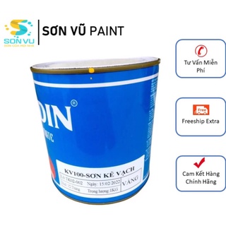  Cadin   Lon 5kg  - Sơn giao thông kẻ vạch phản quang - Kẻ line tầng hầm bãi đậu xe kho xưởng. 