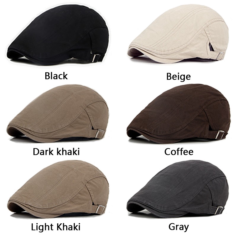 Mũ beret thiết kế trơn đơn giản cá tính thời trang dành cho nam