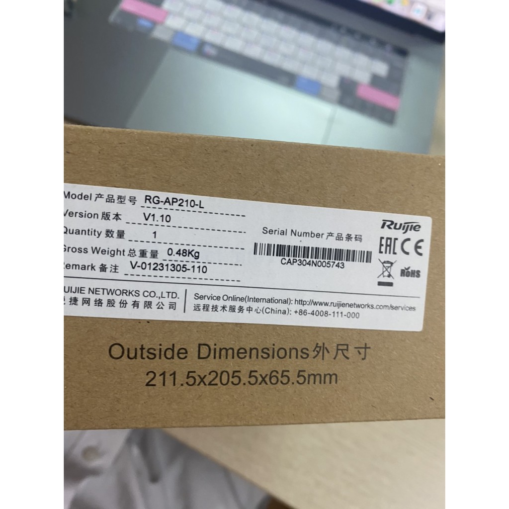 Thiết bị Access point wifi trong nhà Ruijie RG-AP210-L Chính Hãng Bảo Hành 36 Tháng | BigBuy360 - bigbuy360.vn