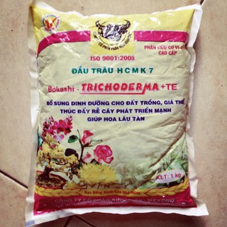 Phân Đầu Trâu Hữu Cơ Vi Sinh Trichoderma + TE 1Kg