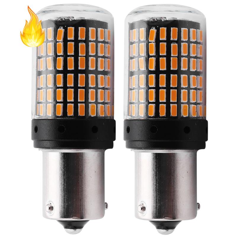 Set 2 đèn LED tín hiệu đuôi xe ô tô 1156 Canbus BAU15S P21W 144Smd 3014