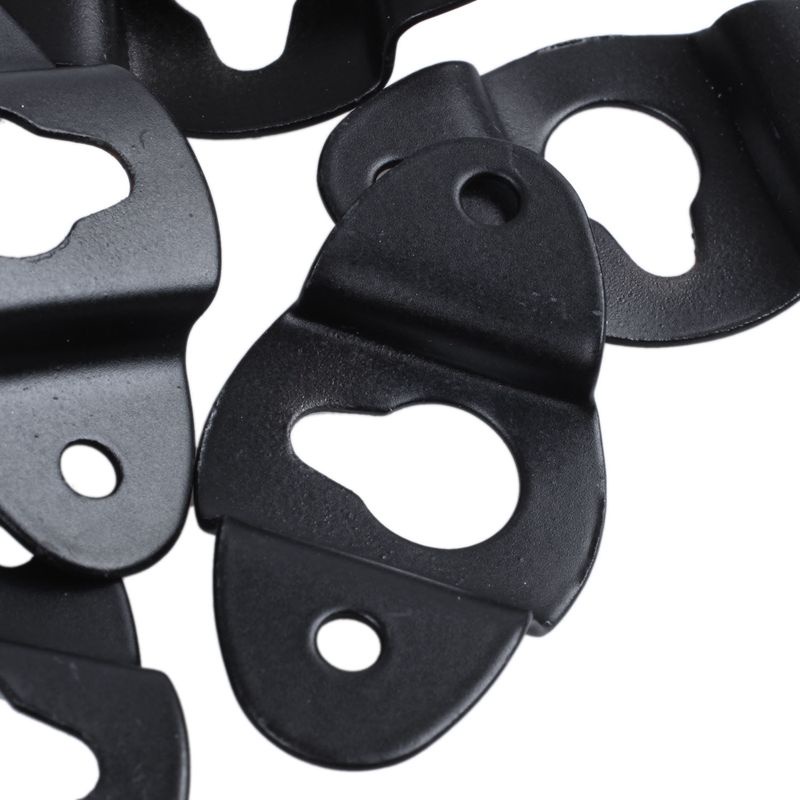 Bộ 10 Móc Treo Loa Gắn Tường Bằng Sắt Màu Đen Dài 4.8cm