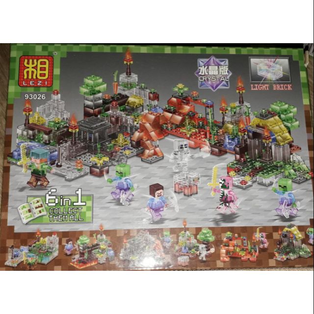 Lắp ráp 1 hộp Minecraft MyWord 93026 có từ 100 chi tiết bằng nhựa ABS