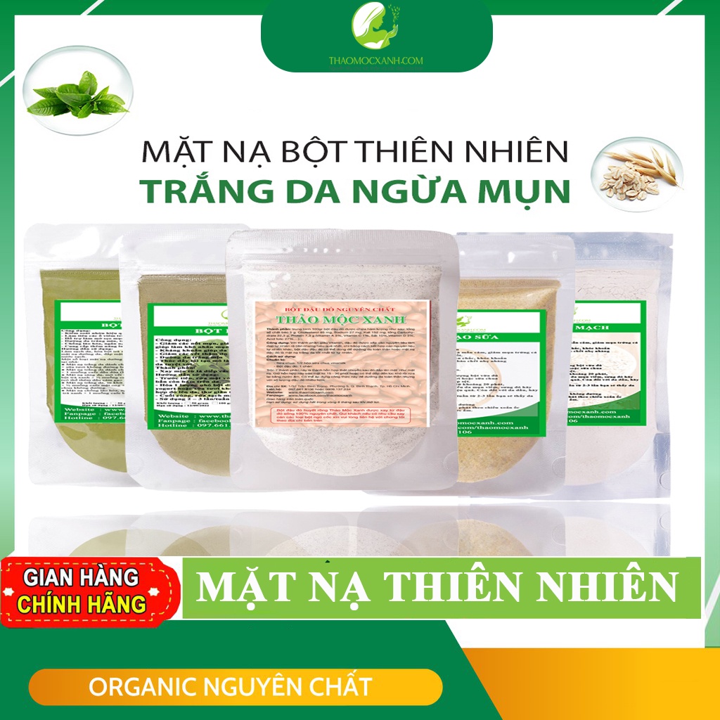 Tẩy tế bào chết da mặt bằng mặt nạ thiên nhiên - gói 100 gram