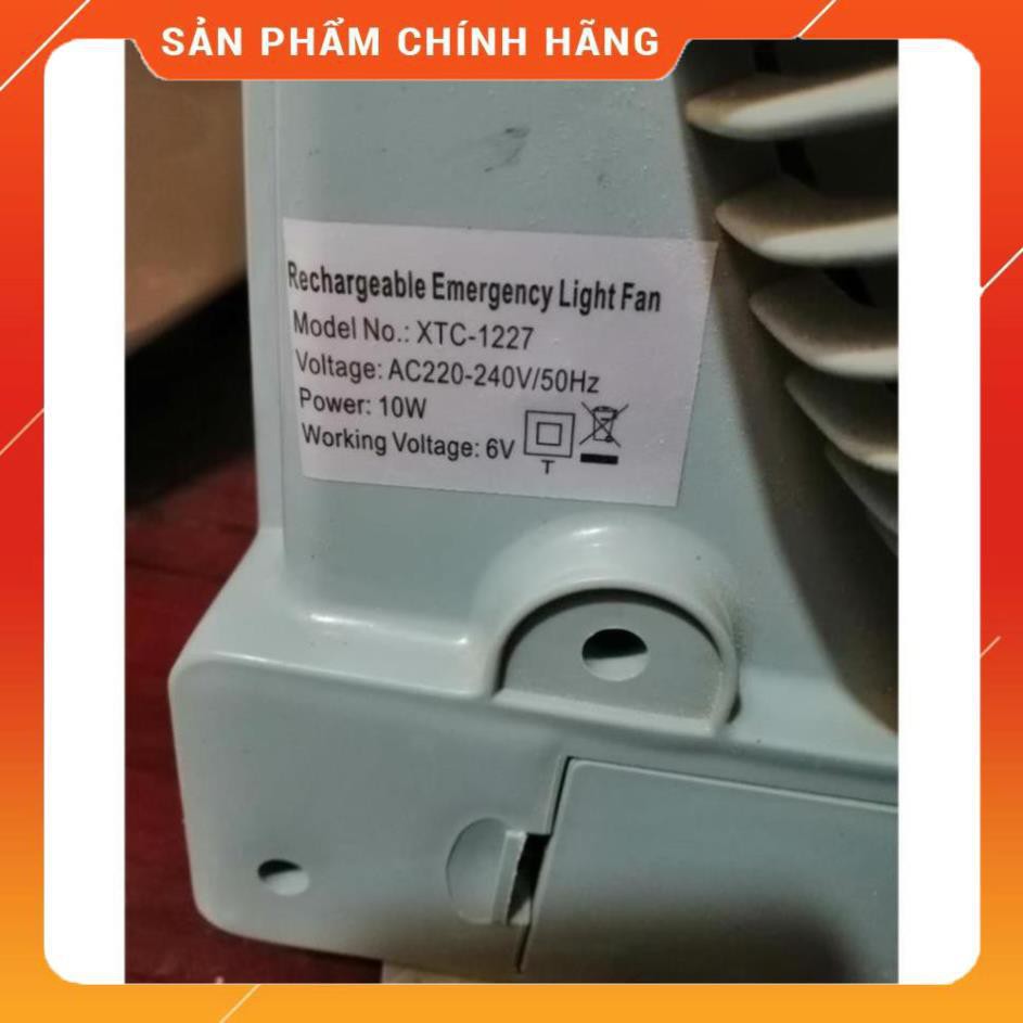 QUẠT TÍCH ĐIỆN (Có thể sạc bằng điện thường, bình ắc qui hoặc dùng pin năng lượng mặt trời)