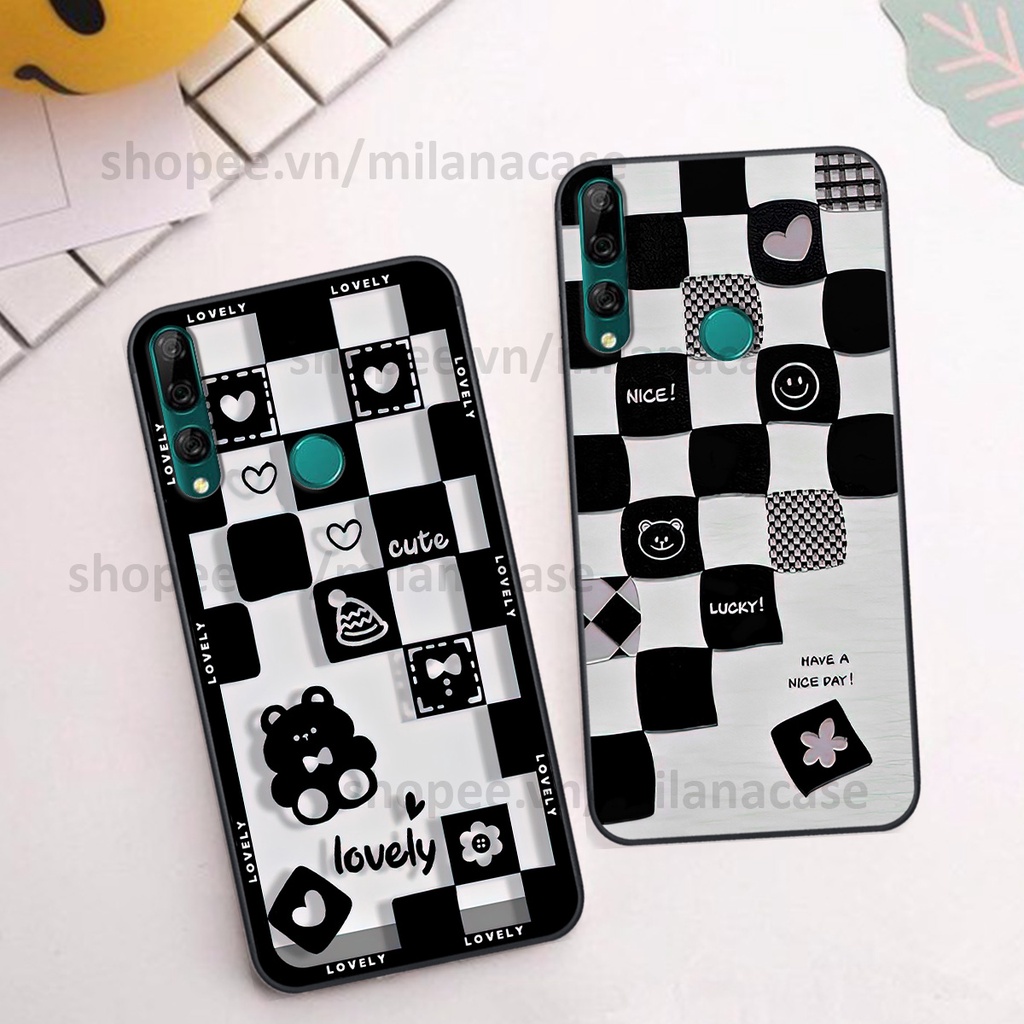 Ốp Huawei Y9 2019 / Y9 Prime 2019 in hình caro trái tim siêu đẹp, siêu nét đầy phong cách cá tính