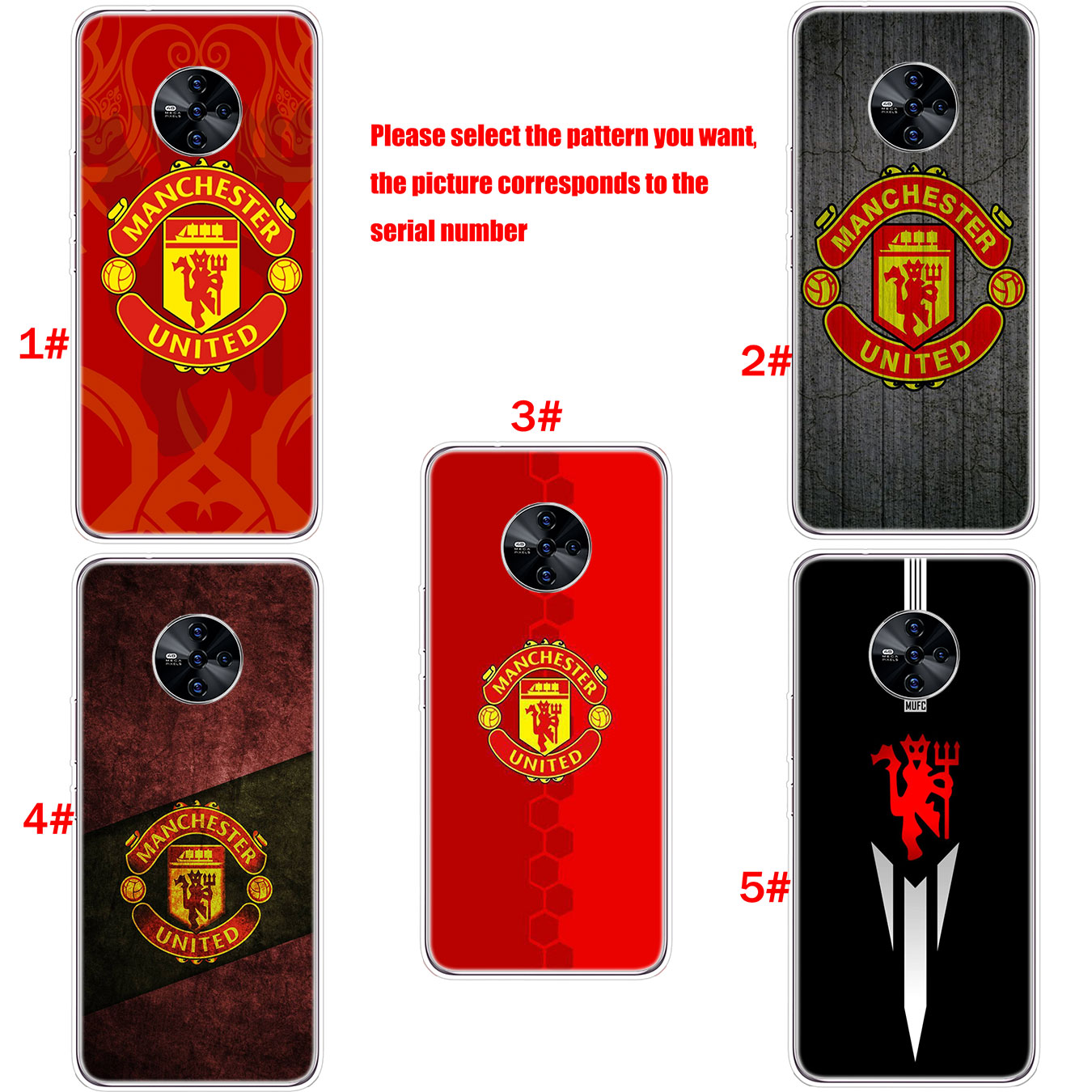 Ốp điện thoại silicon mềm hình logo Manchester United cho Samsung Galaxy Note 10 Lite S8 Plus 20 Ultra 8 9 M31