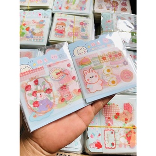 Set 4 Tấm Sticker Dán Trang Trí Chibi