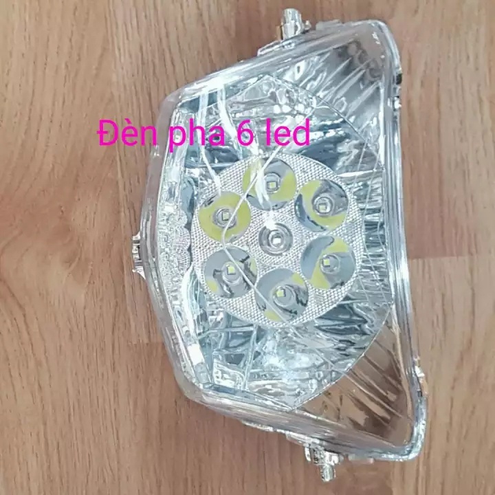 Bộ đèn pha led lắp sẵn Led bên trong xe Wave Cá, RS, Anpha, S tái