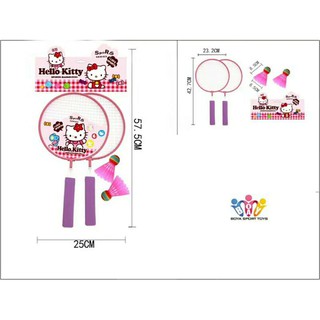 [GIÁ SỈ] 🔥 Vợt cầu lông Hello Kitty màu hồng