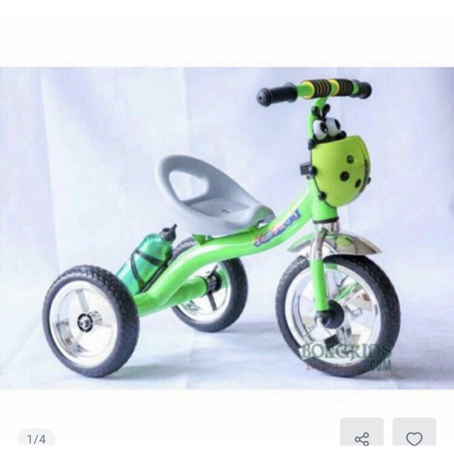 Xe Đạp 3 Bánh Cho Bé- Có Bình Nước Giỏ Con Bọ