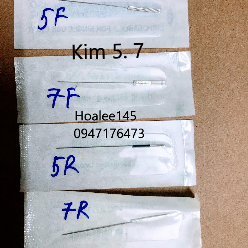 Kim 5, kim 7 tròn dẹt dùng trong phun xăm