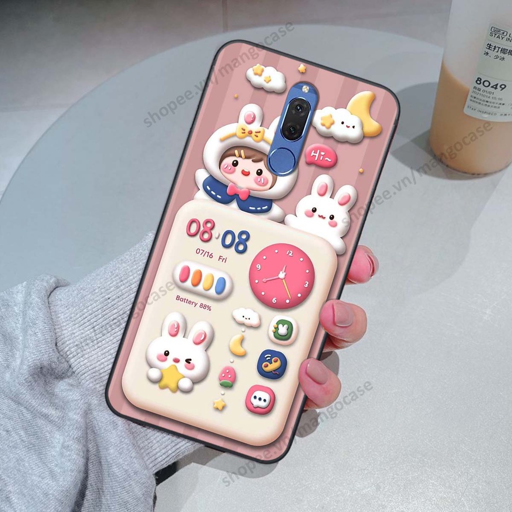 Ốp lưng Huawei Nova 2i hình gấu, thỏ, đồng hồ cute dễ thương