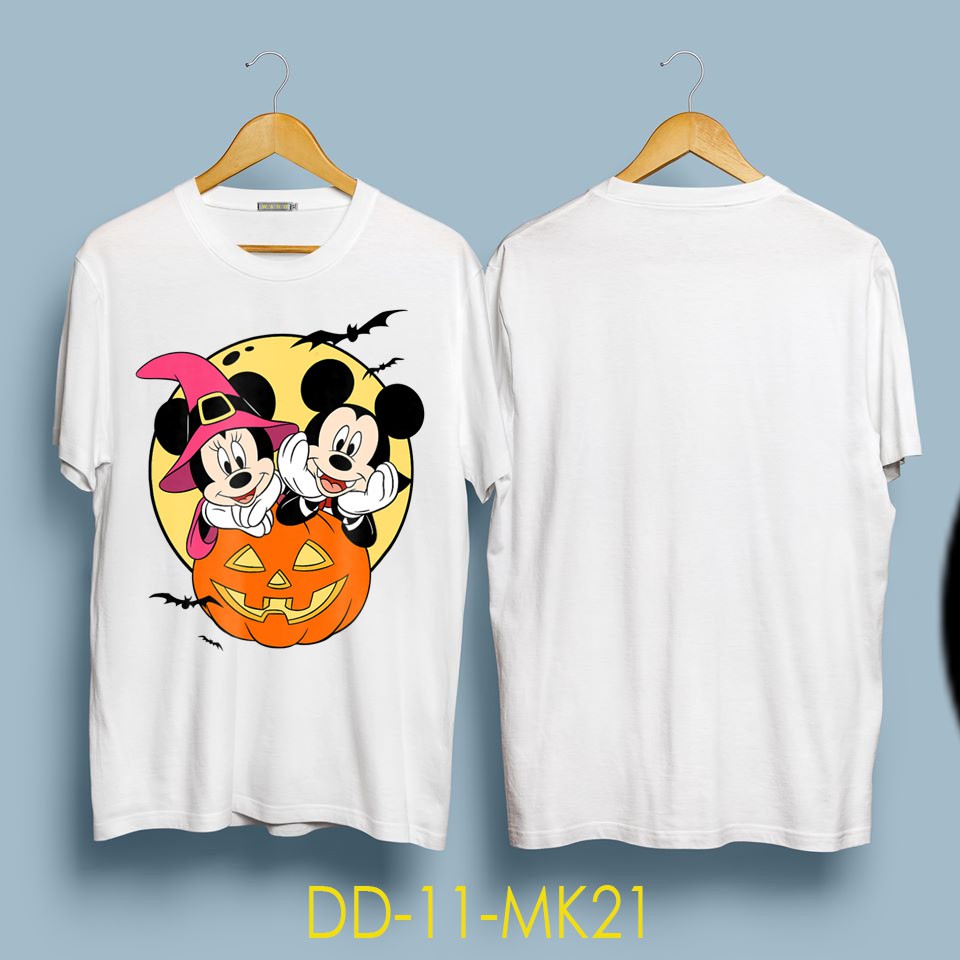 Áo Thun Chuột Disney Mickey ( Có Size Trẻ Em ) T and Minnie Halloween