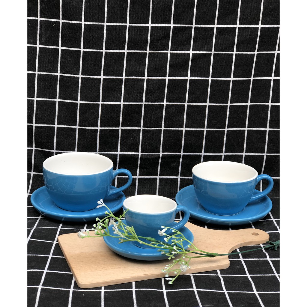 Bộ tách cafe/ coffee capuchino - Tách uống trà/ cà phê Bát Tràng