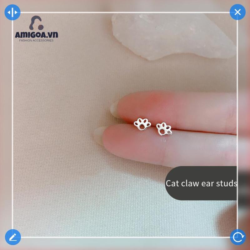 ✨✨Khuyên Tai Bạc 925 Hình Trăng Sao Đơn Giản Phong Cách Hàn Quốc Thời Trang Cho Nữ