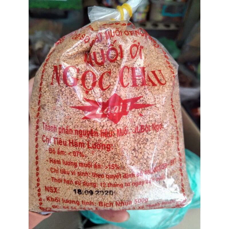 Muối ớt hạt ngọc châu đặc sản tây ninh ( 500gr )- Ăn Vặt Ốc Nè