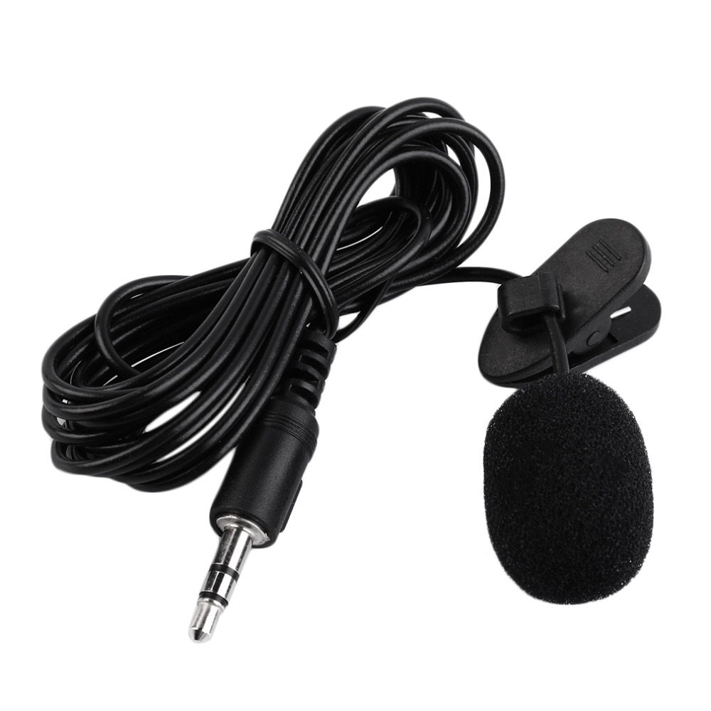 Mini 3.5mm plug Microphone For Studio Lecture External Microphone 1.5M with clip For Computer