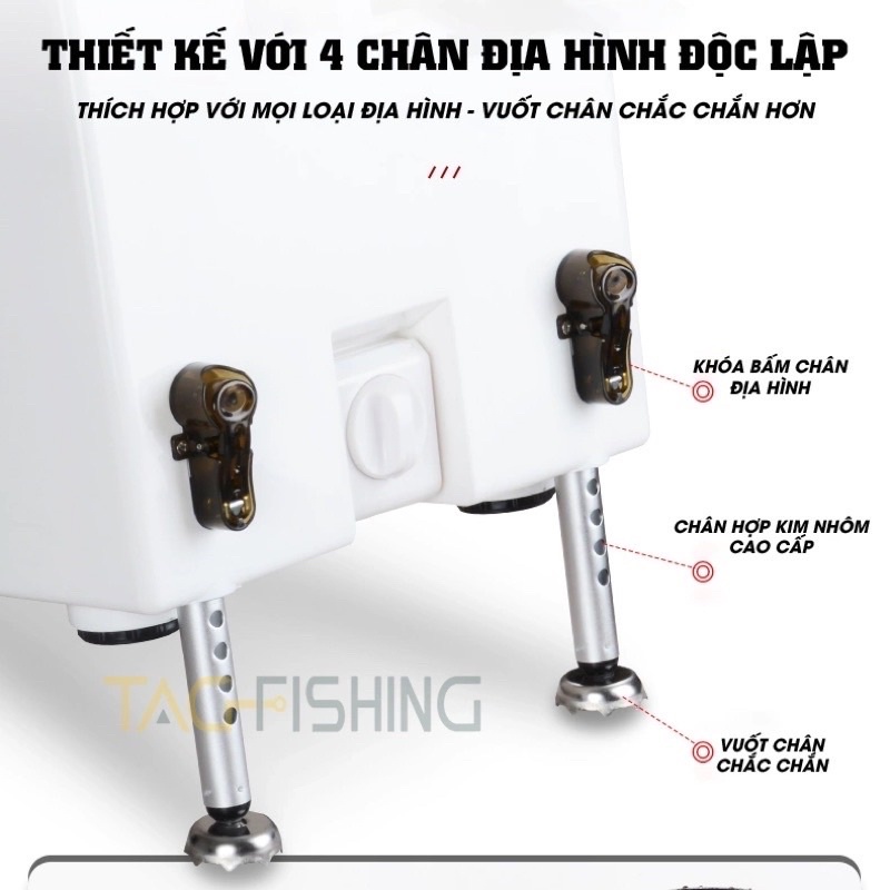 Thùng Câu Đài GUIDE 3200E Mặt Carbon - Chính Hãng