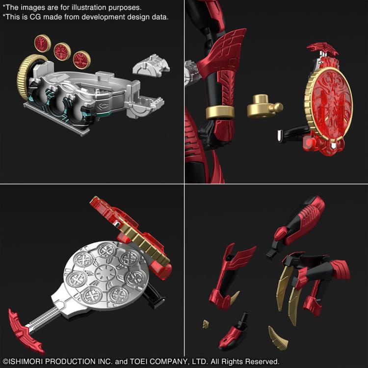 Mô Hình Lắp Ráp Figure-rise Standard Kamen Rider OOO Tajadoru Combo (tặng kèm action base)