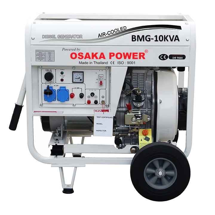 [HÀNG CHÍNH HÃNG] Máy Phát Điện Chạy Dầu Osaka Power 10KVA-1pha