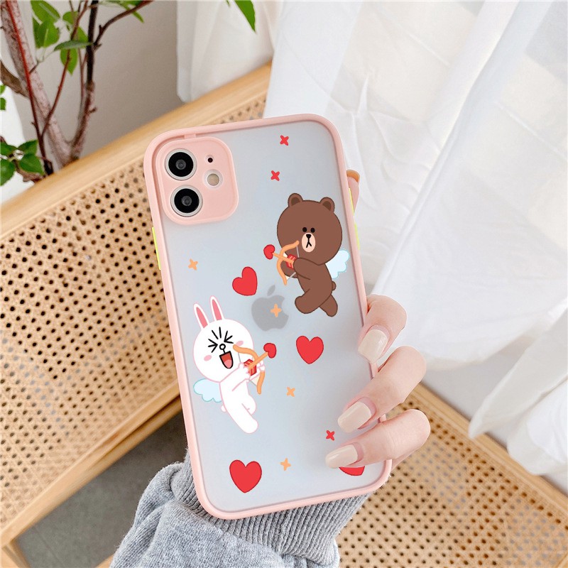 Ốp lưng Iphone rabit love viền màu iphone 6/6plus/6s/6s plus/ 7/ 7plus/ 8/ 8plus/x/xs/ xs max/ 11/ 11 promax/12 /12