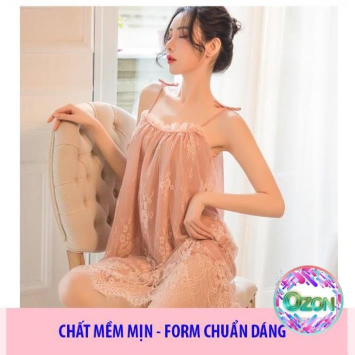 [REN XỊN - MỀM - FORM CHUẨN] ♥Ảnh Thật♥4 màu Váy Ngủ Xuyên Thấu B1023 Đầm Công Chúa Voan Ren Cao Cấp Quảng Châu | BigBuy360 - bigbuy360.vn
