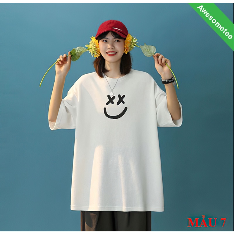 Áo thun tay lỡ Unisex Awesometee, áo phông form rộng ATL Anime FUTURE BST4