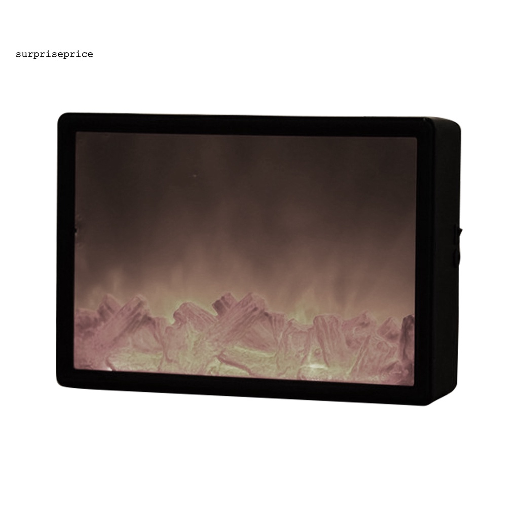 Đèn mô phỏng lò sưởi với ngọn lửa nhân tạo trang trí nhà ở