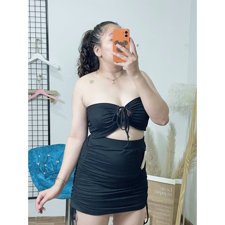 Áo Croptop Ống Khoen Bigsize