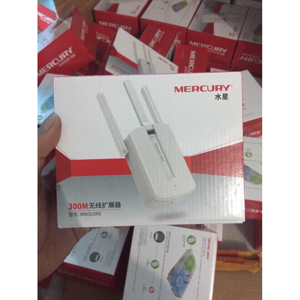 Kích Sóng Wifi Mercury Mw310Re 300Mbps 3 râu cực mạnh