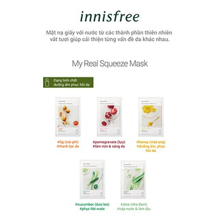 Innisfree - Mặt nạ Innisfree Đủ Loại  - (Miếng)