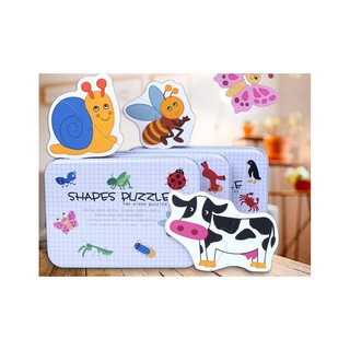 Ghép hình 2 mảnh đồ chơi ghép hình puzzle cho bé mới bắt đầu ghép