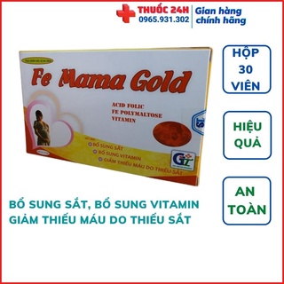Sắt fe mama gold - bổ sung sắt, vitamin, bổ sung máu do thiếu sắt