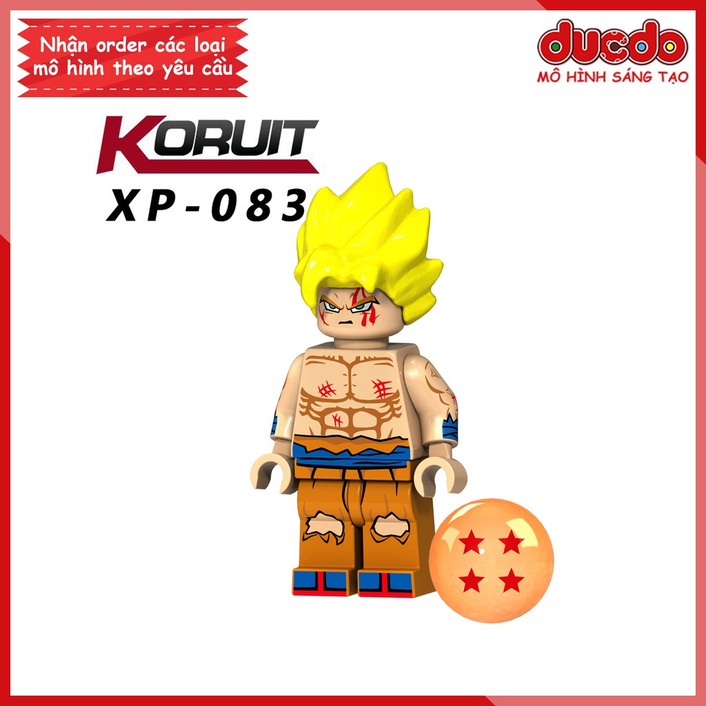 Minifigures các nhân vật 7 viên ngọc rồng mới nhất - Đồ chơi Lắp ghép Mini Dragon Ball Goku Koruit KT1011 Mô hình