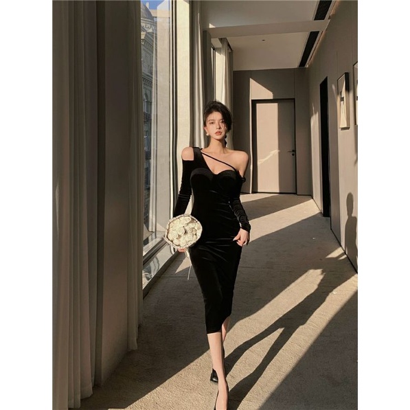 ĐẦM BODY CHÉO NGỰC TAY DÀI- KÈM ẢNH THẬT KHÁCH ĐÃ MUA
